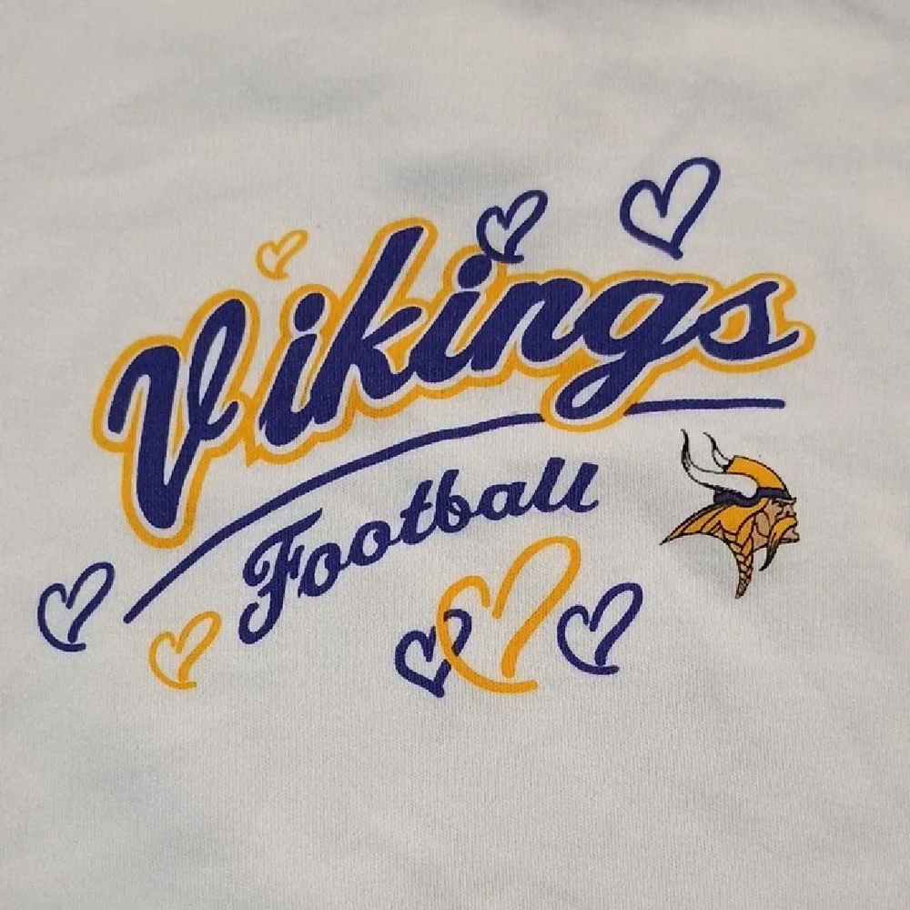 NFL Vikings Purple and White Baby Outfit